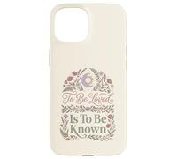 Carcasa para iPhone 15 To Be Loved Is To Be Known Retro Vintage Love Cita 1