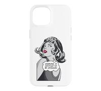 Carcasa para iPhone 15 Todo el Mundo Tiene Derecho a mi opinión Sarcástica Pop Art Girl