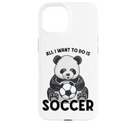 Carcasa para iPhone 15 Todo lo Que Quiero Hacer en Panda Soccer es Cute Bear Player