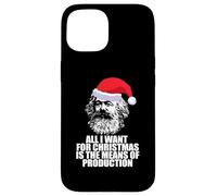 Carcasa para iPhone 15 Todo LO Que Quiero Navidad Medios DE PRODUCCIÓN Karl Marx Fun Meme