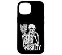 Carcasa para iPhone 15 Todos Estos sabores y tú eliges Salty Funny Skull