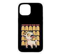 Carcasa para iPhone 15 Todos los días mi Cabeza va AAAAAAHH Linda Cabra Gritando EduEly