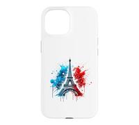 Carcasa para iPhone 15 Torre Eiffel: Icono de París Revisitado en Clave Street Art
