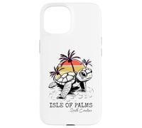 Carcasa para iPhone 15 Tortuga Boba Retro de Isle of Palms Sea Turtle Preservation, Carolina del Sur
