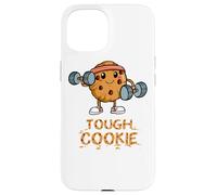 Carcasa para iPhone 15 Tough Cookie Fitness Brownie Entrenamiento Chocolate Muscle