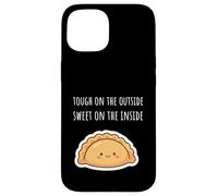 Carcasa para iPhone 15 Tough On The Outside Sweet On The Inside Empanada Amantes