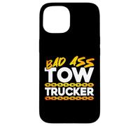 Carcasa para iPhone 15 Tow Truck Driver Wrecker Bad Ass Tow Trucker