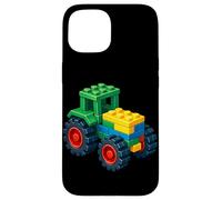 Carcasa para iPhone 15 Tractor Master Builder Bloque Construcción de Ladrillos