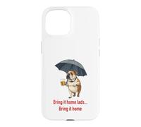 Carcasa para iPhone 15 Tráelo a casa Muchachos Bulldog británico Bebiendo Cerveza