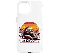 Carcasa para iPhone 15 Tranquil Sloth Tai Chi Tai Chill Master Relajación Relajada