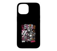 Carcasa para iPhone 15 Travesuras iluminadas por la Luna Kitsune Vs Tanuki Deja Que los espíritus jueguen