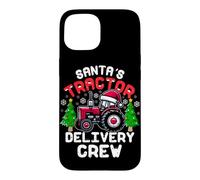 Carcasa para iPhone 15 Tripulación de Entrega de Tractores de Santa
