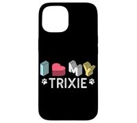 Carcasa para iPhone 15 Trixie - Nombre Personalizado para Perros Trixie Pet Lover