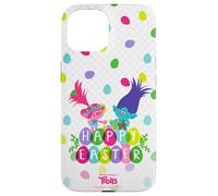 Carcasa para iPhone 15 Trolls Happy Easter with Poppy and Branch
