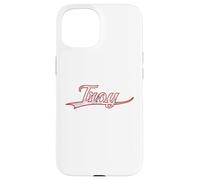 Carcasa para iPhone 15 Troy New York Michigan Vintage Varsity Distressed Throwback