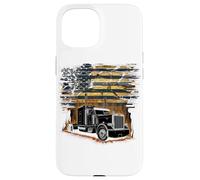 Carcasa para iPhone 15 Truck Driver Trucker Camiseta Hombre Papá Big Rig American