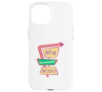 Carcasa para iPhone 15 Tucumcari Nuevo México NM Retro Vintage Medio Siglo Moderno