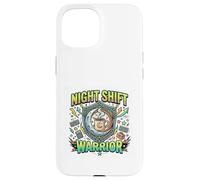 Carcasa para iPhone 15 Turno Nocturno Guerrero Café Energía Mentalidad