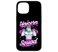 Carcasa para iPhone 15 Unicorn Squad - Pesas Rusas mágicas para Gimnasio
