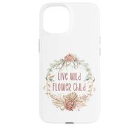 Carcasa para iPhone 15 Unique Floral Boho Decor For Hippie Mom Women Flower Child