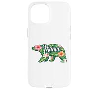 Carcasa para iPhone 15 Vacaciones en Crucero con Estampado Floral Tropical de Mama Bear