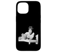 Carcasa para iPhone 15 Valarie Singleton Blue Peter con Cachorro En Zoo 1968
