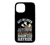 Carcasa para iPhone 15 Vamos a Hacer un Paseo embrujado... Fantasma Espeluznante Halloween