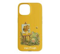 Carcasa para iPhone 15 Van Gogh Funny Art Juego de Palabras con diseño de Girasoles