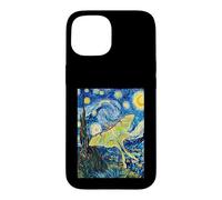 Carcasa para iPhone 15 Van Gogh Noche Estrellada Luna Polilla Pintura Arte