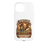 Carcasa para iPhone 15 Vaquera Criada sobre Polvo y diseño de determinación Grit Tough