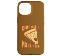 Carcasa para iPhone 15 Ven a Buscar una Pizza Este Lindo y Divertido Kawaii