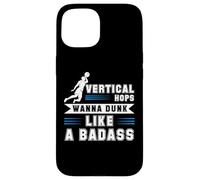 Carcasa para iPhone 15 Vertical Hops Slam Dunk Wanna Dunk - Regalo de Baloncesto