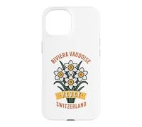 Carcasa para iPhone 15 Vevey Suiza Narciso Flor