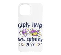 Carcasa para iPhone 15 Viaje de Chicas Nueva Orleans 2027 Mardi Gras NOLA Girls Travel
