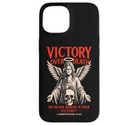 Carcasa para iPhone 15 Victoria sobre la Muerte Verso bíblico Cristiano Ángel 1 Corintios 15:55
