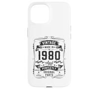 Carcasa para iPhone 15 Vintage 1980 46yr 46th Birthday Gifts for Men 46 Years Old