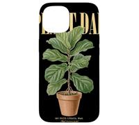 Carcasa para iPhone 15 Vintage Fiddle-Leaf Higuera Planta Papá Naturaleza Flora Jardinero