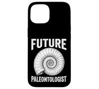 Carcasa para iPhone 15 Vintage Futuro Paleontólogo Amonita Fósil Prehistórico