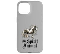 Carcasa para iPhone 15 Vintage Horse My Spirit Animal Equestrian