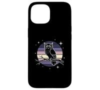 Carcasa para iPhone 15 Vintage Owls Design Animal Lover Night Owl