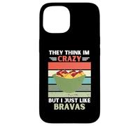 Carcasa para iPhone 15 Vintage Piensan Que Estoy Loco Pero Me Gusta Bravas Lover