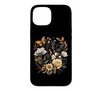Carcasa para iPhone 15 Vintage Pressed Flowers Butterflies Floral Boho Wildflowers