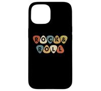 Carcasa para iPhone 15 Vintage Retro Style Playing Music Guitar Forever Rock N Roll