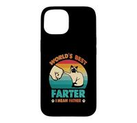 Carcasa para iPhone 15 Vintage World'S Best Farter I Mean Father Best Cat Dad Ever