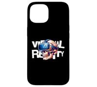 Carcasa para iPhone 15 Virtual Reality Skull VR Gamer Futuristic Art