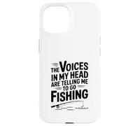 Carcasa para iPhone 15 Voces en mi Cabeza me Dicen Que Vaya a Pescar