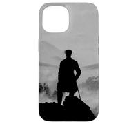Carcasa para iPhone 15 Wanderer Above Sea of Fog Friedrich Arte Minimalizado