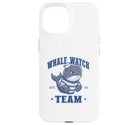 Carcasa para iPhone 15 Whale Watch Team Watching Crew Sports Mascot Sailor