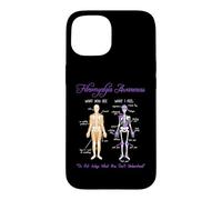 Carcasa para iPhone 15 What You See What I Feel Skeleton Fibromyalgia Awareness
