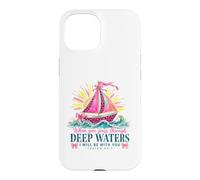 Carcasa para iPhone 15 When You Pass Through Deep Waters Isaías 43:2 Versículo de la Biblia
